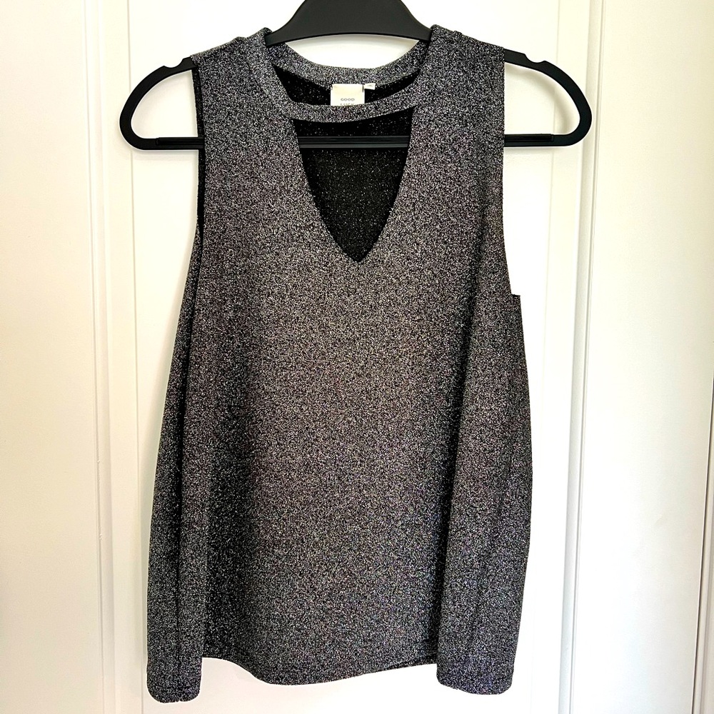Black sparkly tank